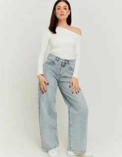 Jean Baggy Clair Taille Mi-Haute Clouté^Tally Weijl Best