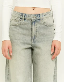 Jean Baggy Bleu Clair Taille Mi-Haute^Tally Weijl Sale