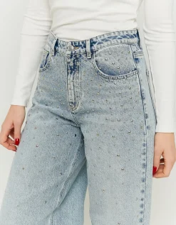 Jean Baggy Clair Taille Mi-Haute Clouté^Tally Weijl Best