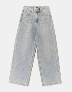 Jean Baggy Clair Taille Mi-Haute Clouté^Tally Weijl Best