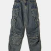 Jean Cargo Parachute Foncé Taille Mi-haute^Tally Weijl Discount
