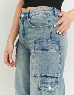Jean Cargo Parachute Foncé Taille Mi-haute^Tally Weijl Discount