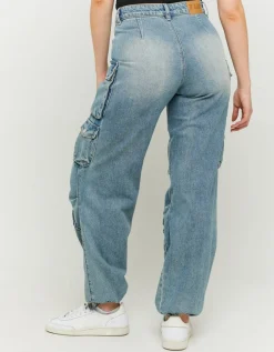 Jean Cargo Parachute Foncé Taille Mi-haute^Tally Weijl Discount