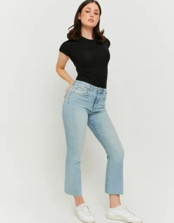 Jean Cropped Flare Clair Taille Haute^Tally Weijl Hot