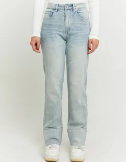 Jean Cropped Flare Clair Taille Haute à Strass^Tally Weijl New