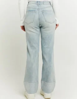 Jean Cropped Flare Clair Taille Haute à Strass^Tally Weijl New