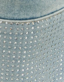 Jean Cropped Flare Clair Taille Haute à Strass^Tally Weijl New