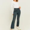 Jean Cropped Flare Bleu Foncé Taille Haute^Tally Weijl Hot