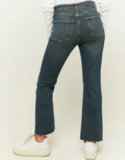Jean Cropped Flare Bleu Foncé Taille Haute^Tally Weijl Hot