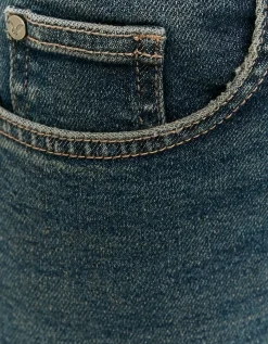Jean Cropped Flare Bleu Foncé Taille Haute^Tally Weijl Hot