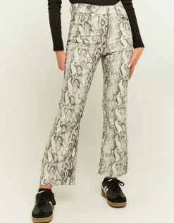 Jean Cropped Flare Imprimé Serpent^Tally Weijl Fashion
