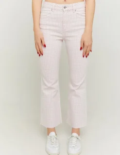 Jean Cropped Flare Imprimé Vichy^Tally Weijl New