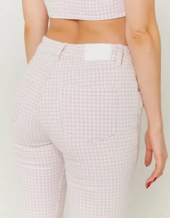 Jean Cropped Flare Imprimé Vichy^Tally Weijl New
