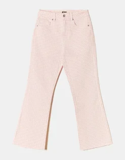 Jean Cropped Flare Imprimé Vichy^Tally Weijl New