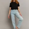 Jean Droit Clair Taille Haute^Tally Weijl Best