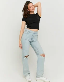 Jean Droit Clair Taille Haute^Tally Weijl New