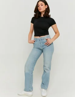 Jean Droit Clair Taille Haute^Tally Weijl Hot