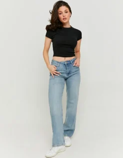 Jean Droit Clair Taille Haute^Tally Weijl Discount