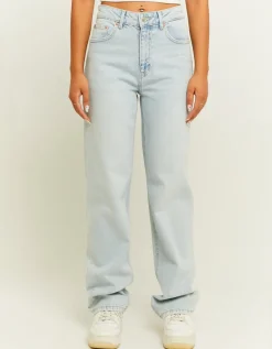 Jean Droit Bleu Clair Taille Haute^Tally Weijl Discount