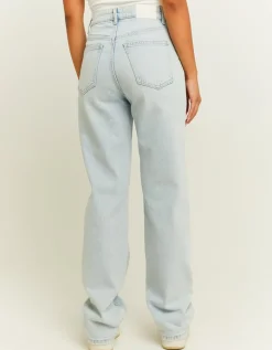 Jean Droit Bleu Clair Taille Haute^Tally Weijl Discount