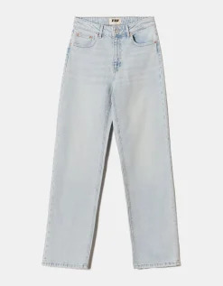 Jean Droit Bleu Clair Taille Haute^Tally Weijl Discount