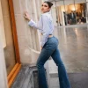 Jean Flare Bleu Foncé Push-Up^Tally Weijl Sale