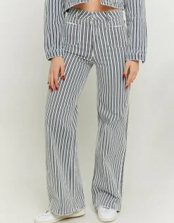 Jean Rayé Wide Leg Taille Haute^Tally Weijl Best