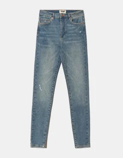 Jean Skinny Destroy Bleu Taille Mi-Haute^Tally Weijl Best