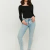 Jean Skinny Push-Up Clair Taille Mi-Haute^Tally Weijl Discount