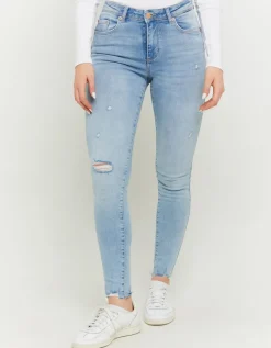 Jean Skinny Push-Up Clair Taille Mi-Haute^Tally Weijl Hot