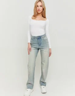 Jean Straight Clair Taille Haute^Tally Weijl Discount