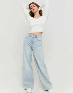 Jean Wide Leg Clair Taille Haute^Tally Weijl Outlet
