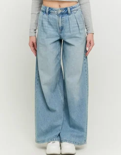 Jean Wide Leg Bleu Clair Taille Basse^Tally Weijl New