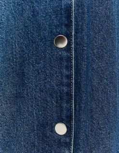 Jean Wide Leg Foncé avec Boutons Pression^Tally Weijl Sale