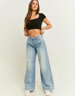 Jean Wide Leg Plissé à l'Avant^Tally Weijl New