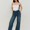 Jean Wide Leg Délavage Brut avec Poches^Tally Weijl Discount