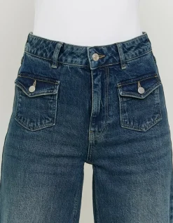 Jean Wide Leg Délavage Brut avec Poches^Tally Weijl Discount