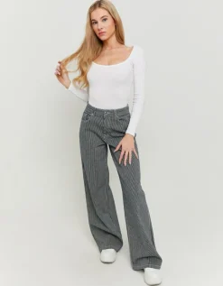 Jean Wide Leg Rayé^Tally Weijl New