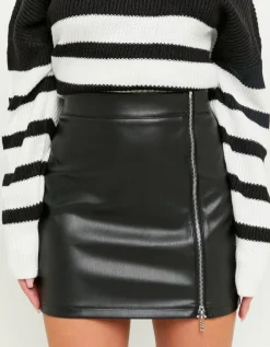Jupe courte en similicuir e^Tally Weijl Fashion