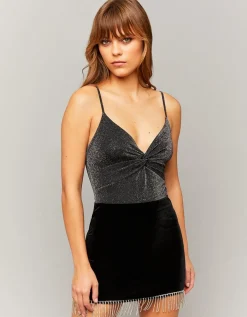 Jupe courte e avec strass en cascade^Tally Weijl New