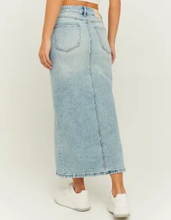 Jupe midi en denim taille haute avec fente^Tally Weijl Hot