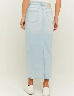 Jupe midi en denim taille haute avec fente^Tally Weijl Hot