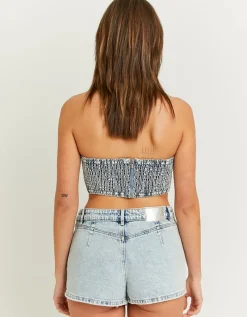 Jupe-Short en Jean avec Strass Taille Mi-Haute^Tally Weijl Best