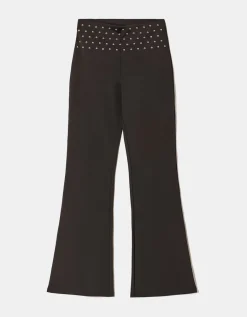 Legging Flare Taille Mi-Haute avec Clous^Tally Weijl Clearance