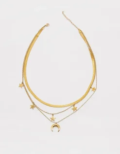 Lot de 3 Colliers avec Lune et Étoiles^Tally Weijl Hot