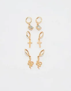 Lot de 3 Paires de Boucles d'Oreilles es^Tally Weijl New