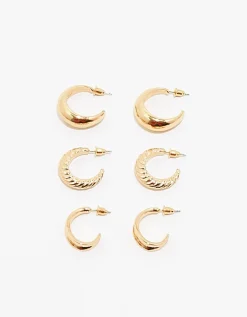 Lot de 3 Paires de Boucles d'Oreilles Longues Asymétriques^Tally Weijl Clearance