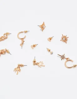 Lot de 6 Paires de Boucles d'Oreilles es^Tally Weijl Hot