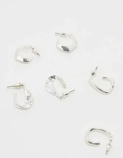 Lot de 3 Paires de Boucles d'Oreilles argentées^Tally Weijl Sale