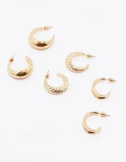 Lot de 3 Paires de Boucles d'Oreilles Longues Asymétriques^Tally Weijl Clearance